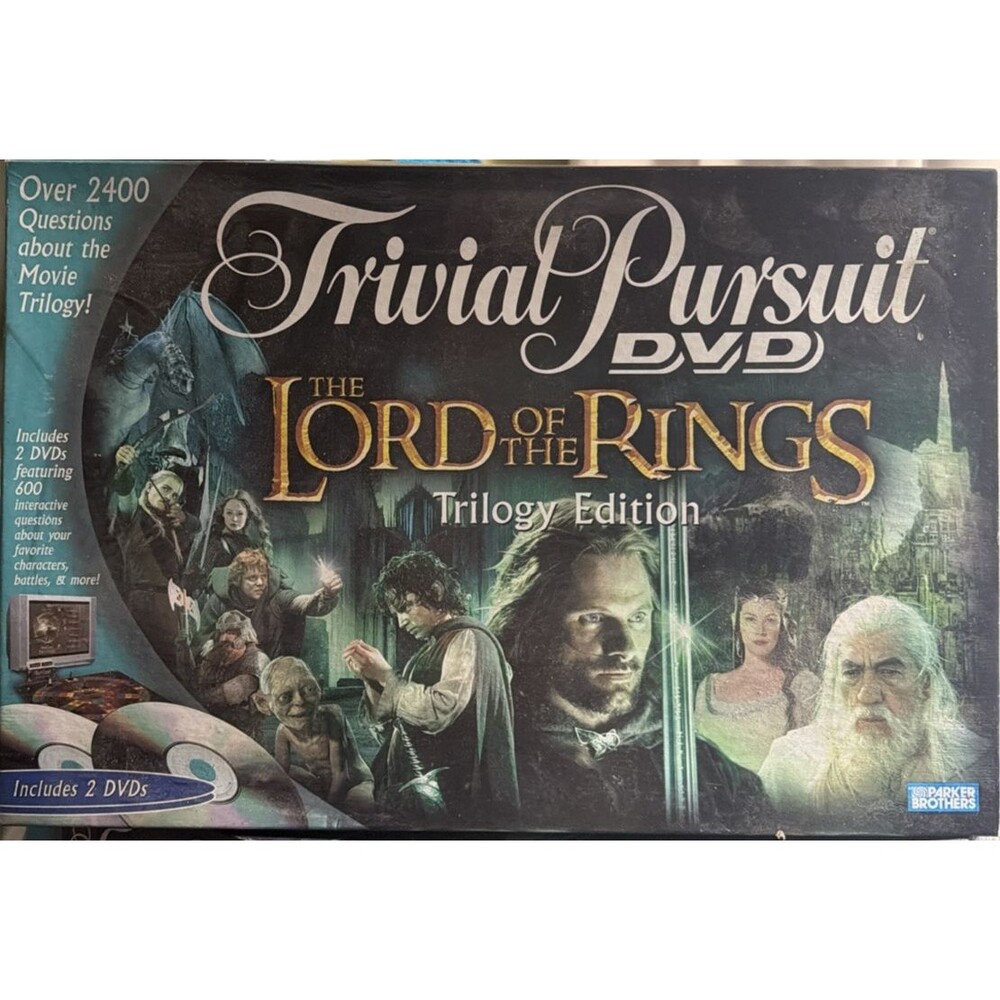 Lord of the Rings Trivial Pursuit 2004 2 DVD Edition Trivia Questions